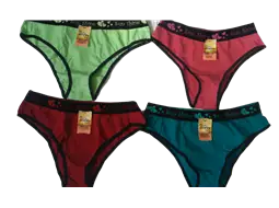 Calcinha Cueca Fem lisa Pct com 12 Unidades